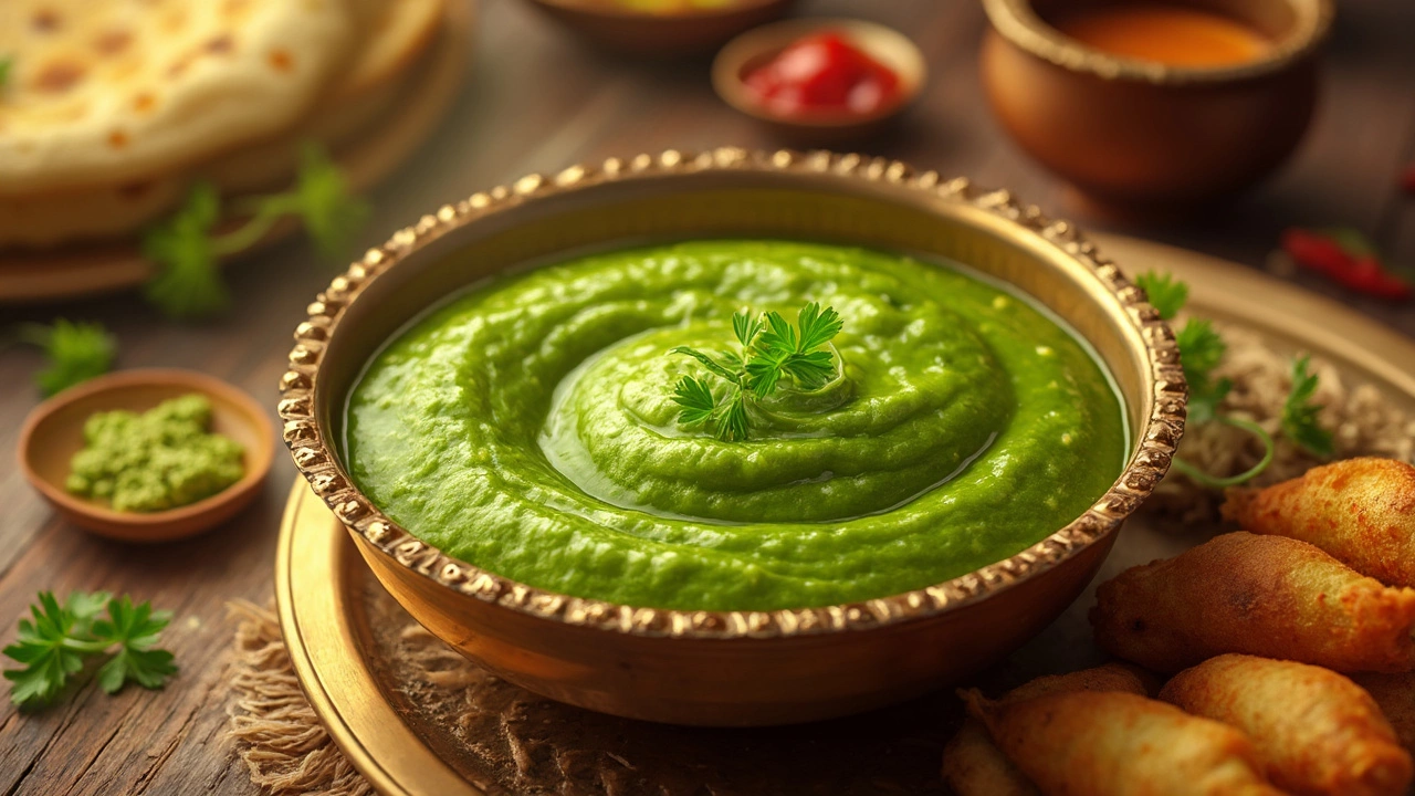 Making the Classic Coriander Chutney